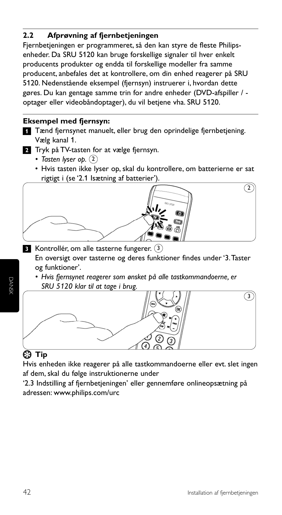 Philips SRU 5120/86 User Manual | Page 42 / 96