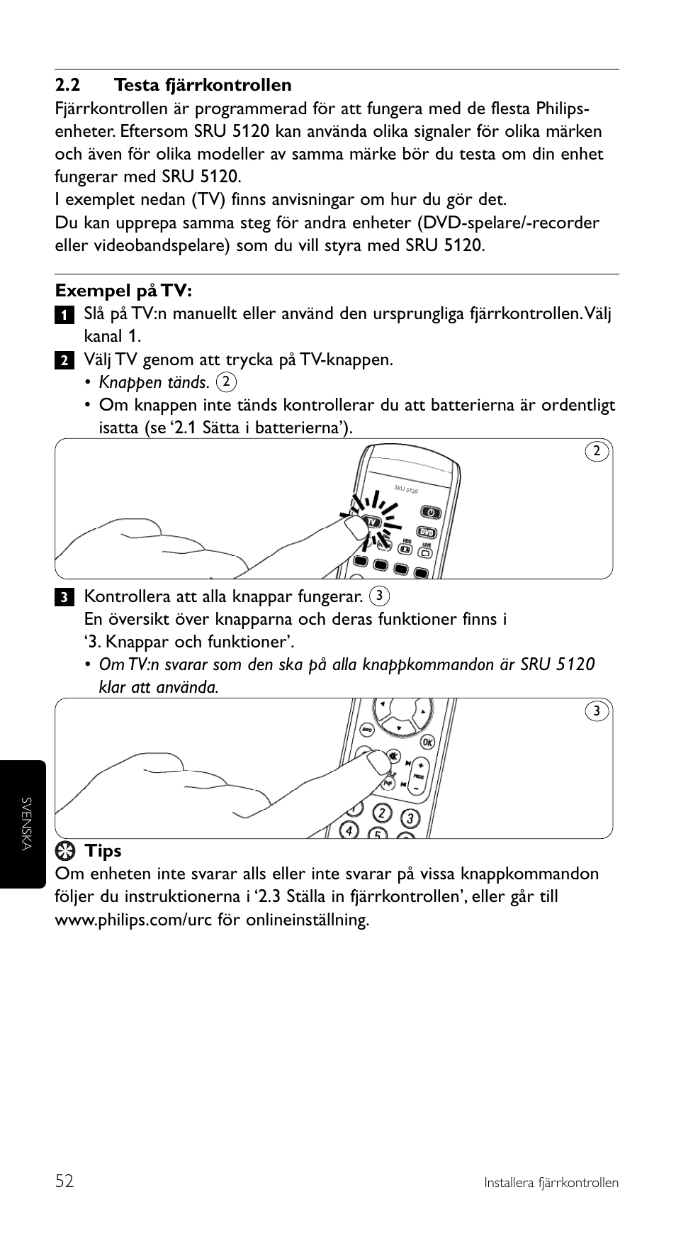 Philips SRU 5120/86 User Manual | Page 52 / 96