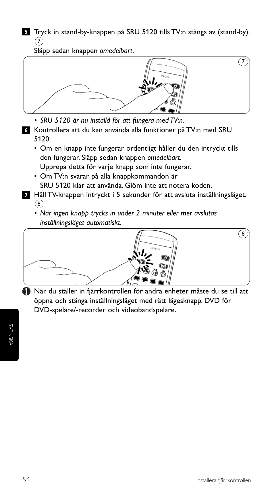 Philips SRU 5120/86 User Manual | Page 54 / 96