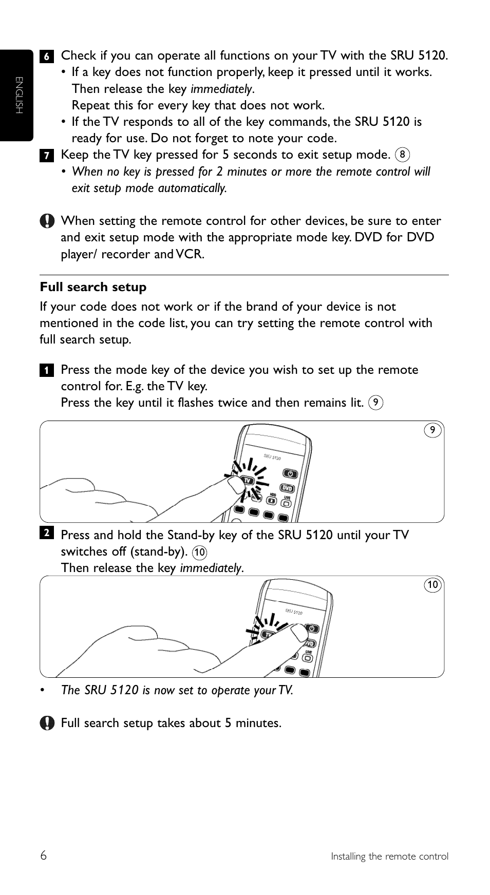 Philips SRU 5120/86 User Manual | Page 6 / 96