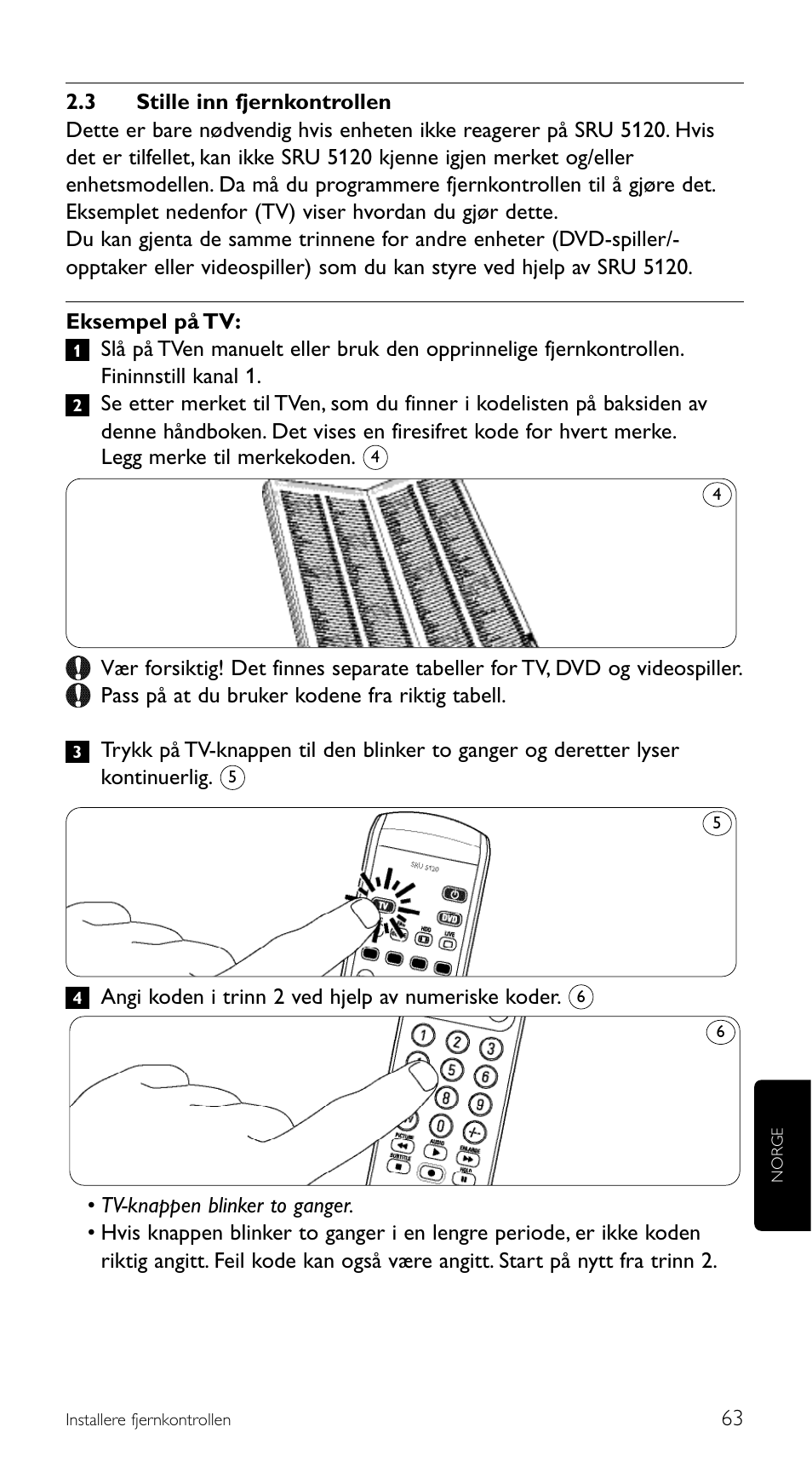 Philips SRU 5120/86 User Manual | Page 63 / 96