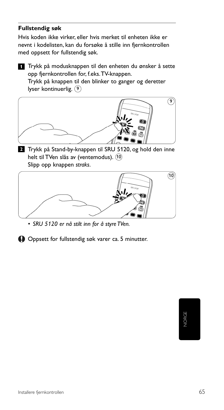 Philips SRU 5120/86 User Manual | Page 65 / 96