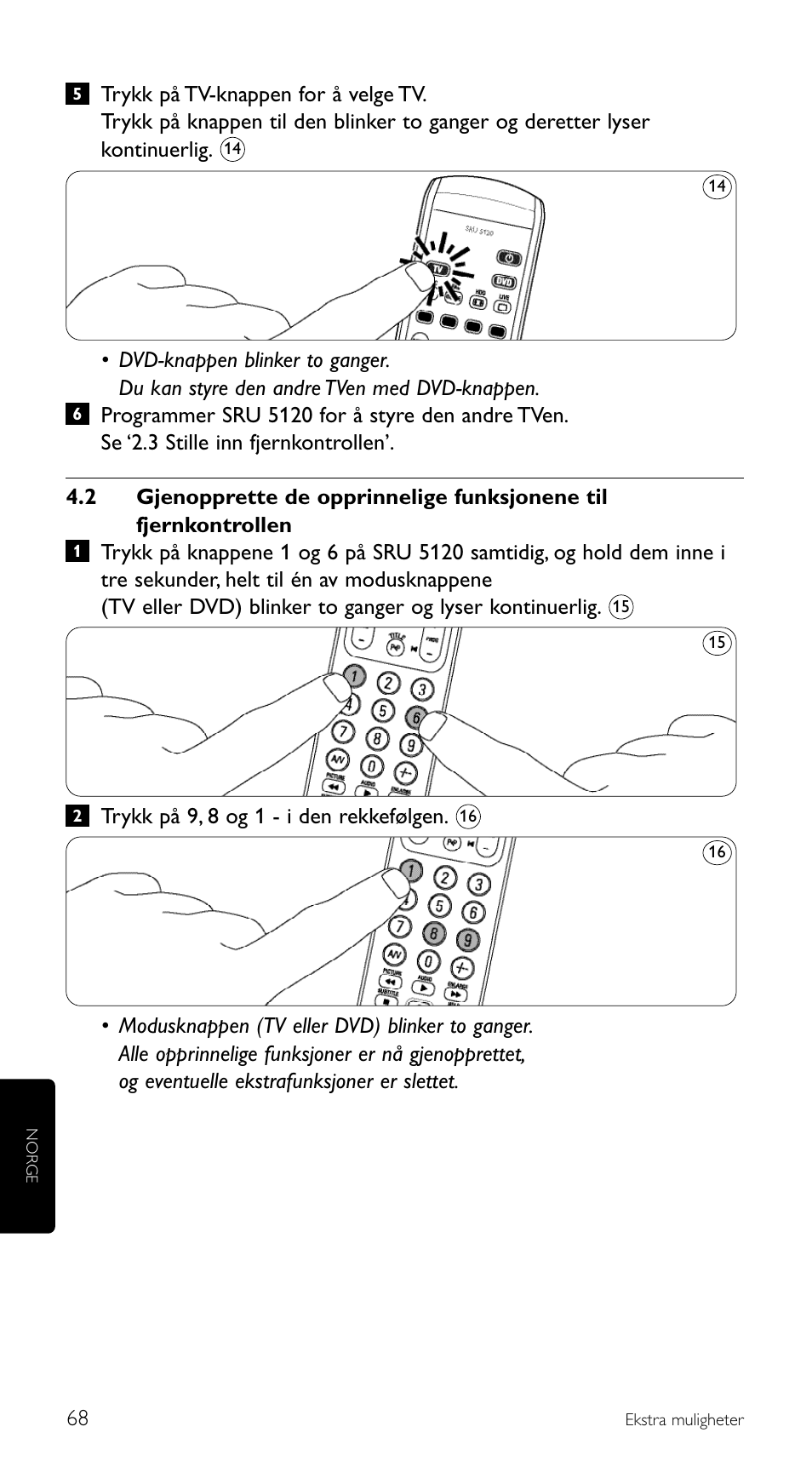 Philips SRU 5120/86 User Manual | Page 68 / 96