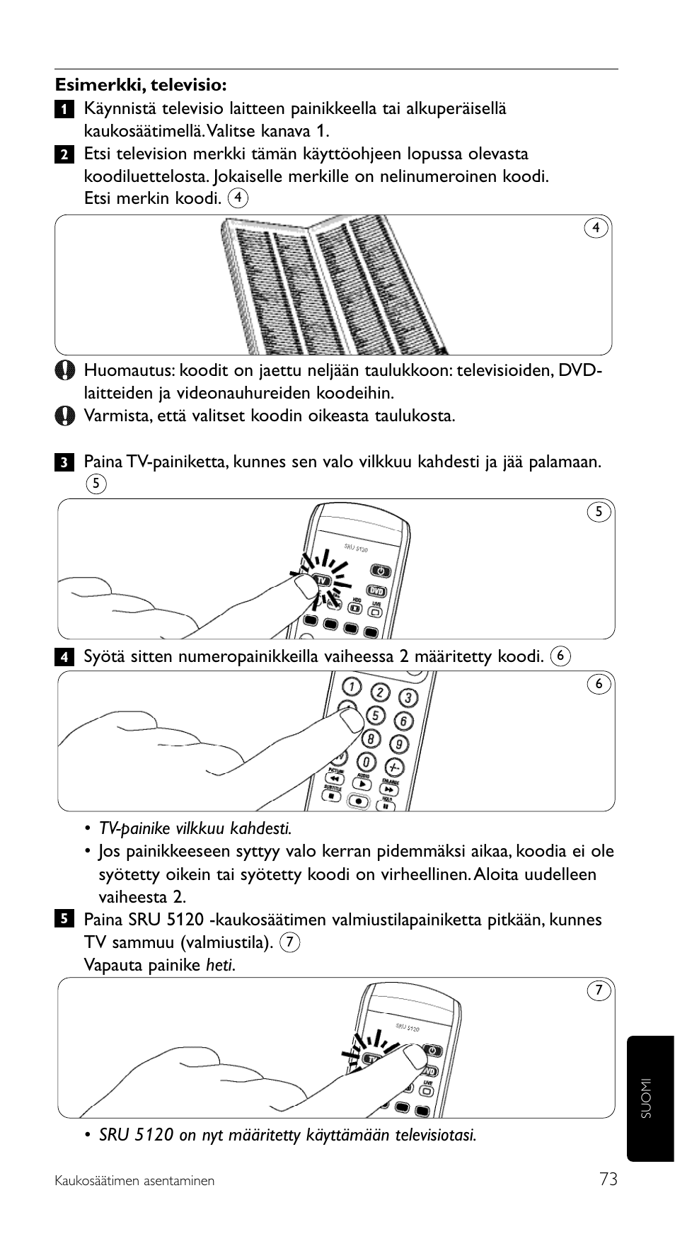 Philips SRU 5120/86 User Manual | Page 73 / 96