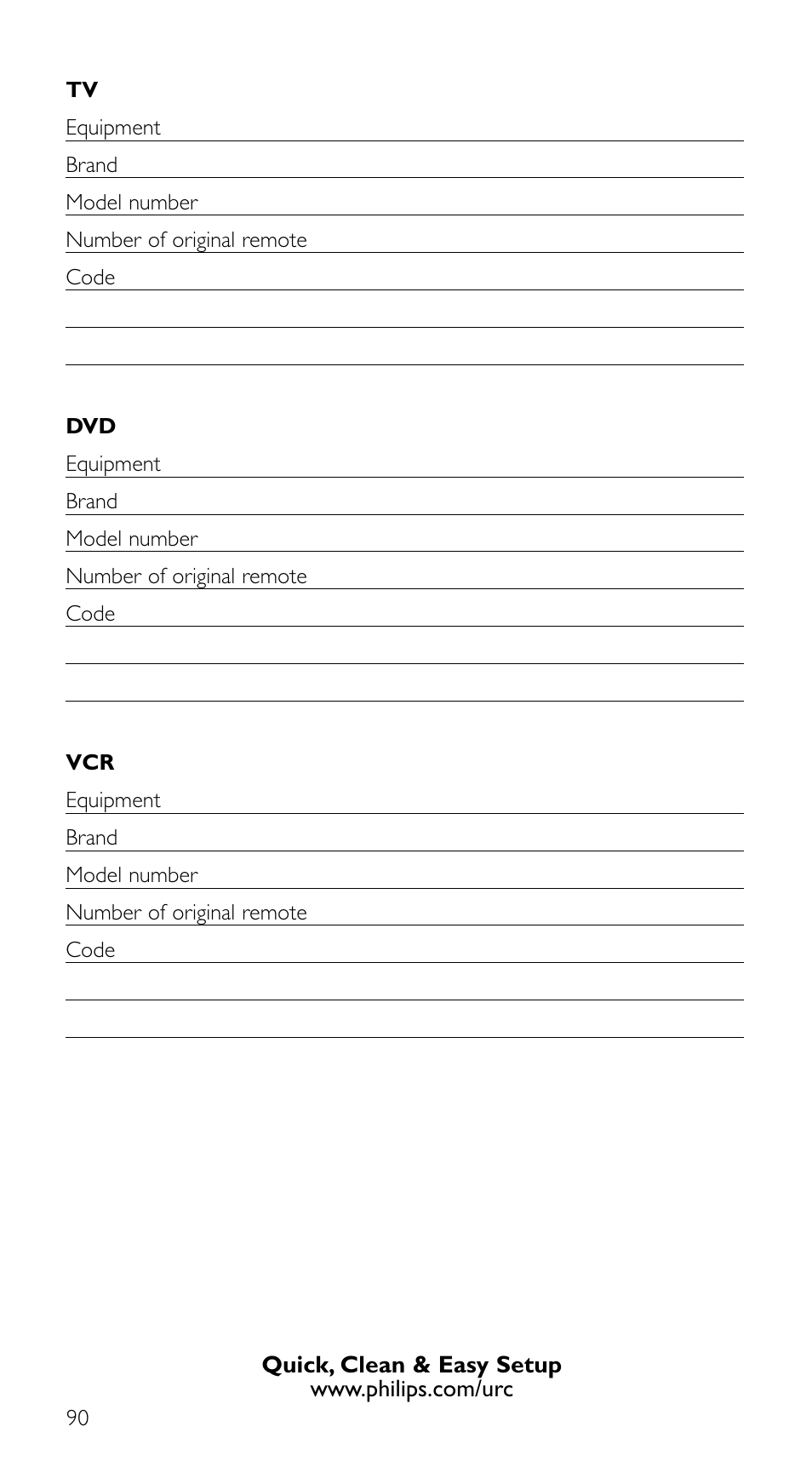 Philips SRU 5120/86 User Manual | Page 90 / 96