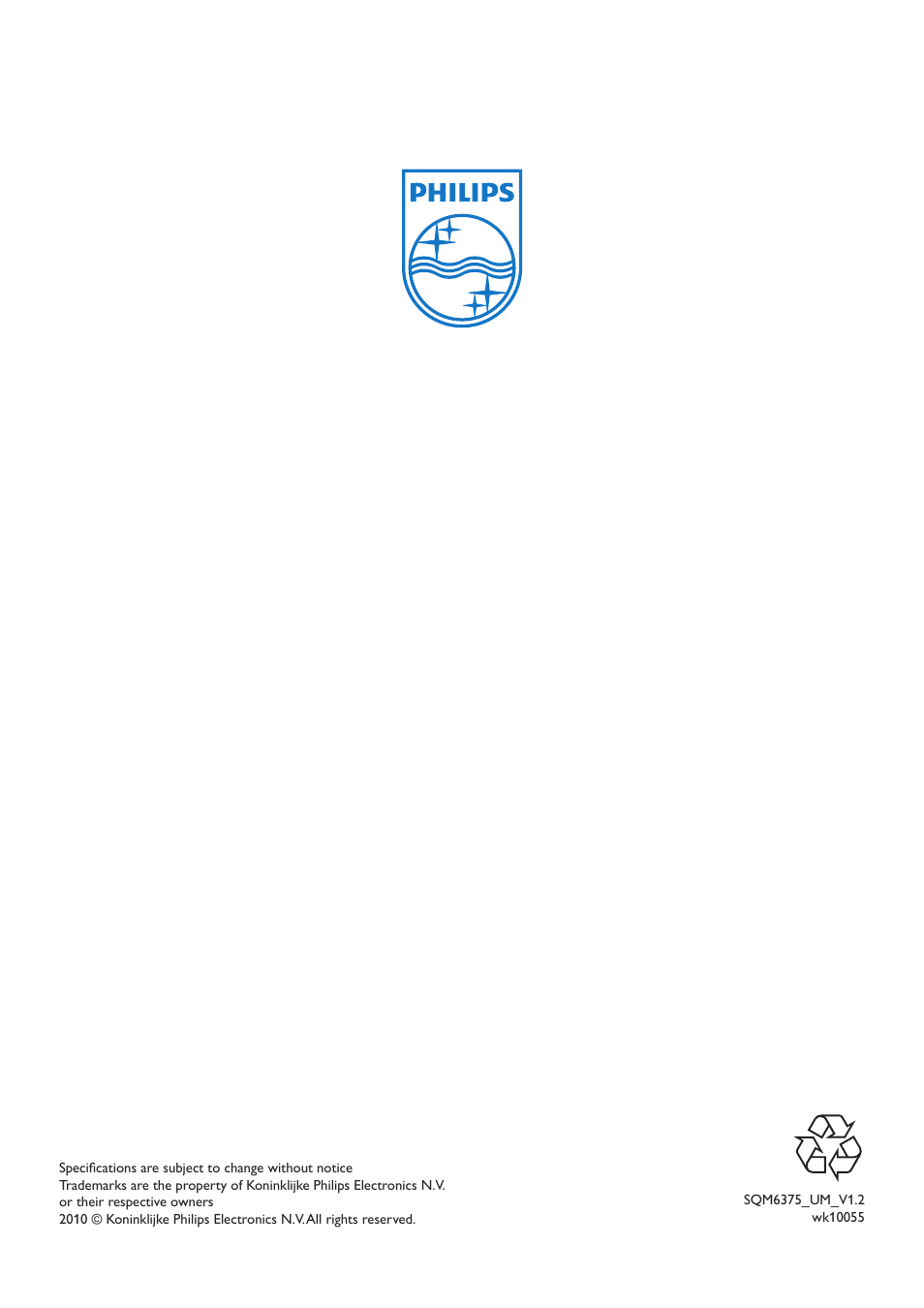 Philips SQM6375/27 User Manual | Page 16 / 16
