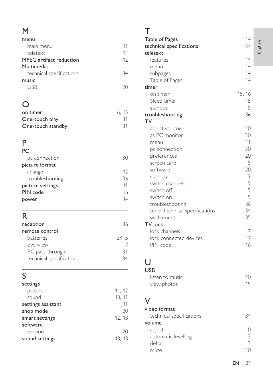 Philips 19PFL5404/60 User Manual | Page 41 / 42