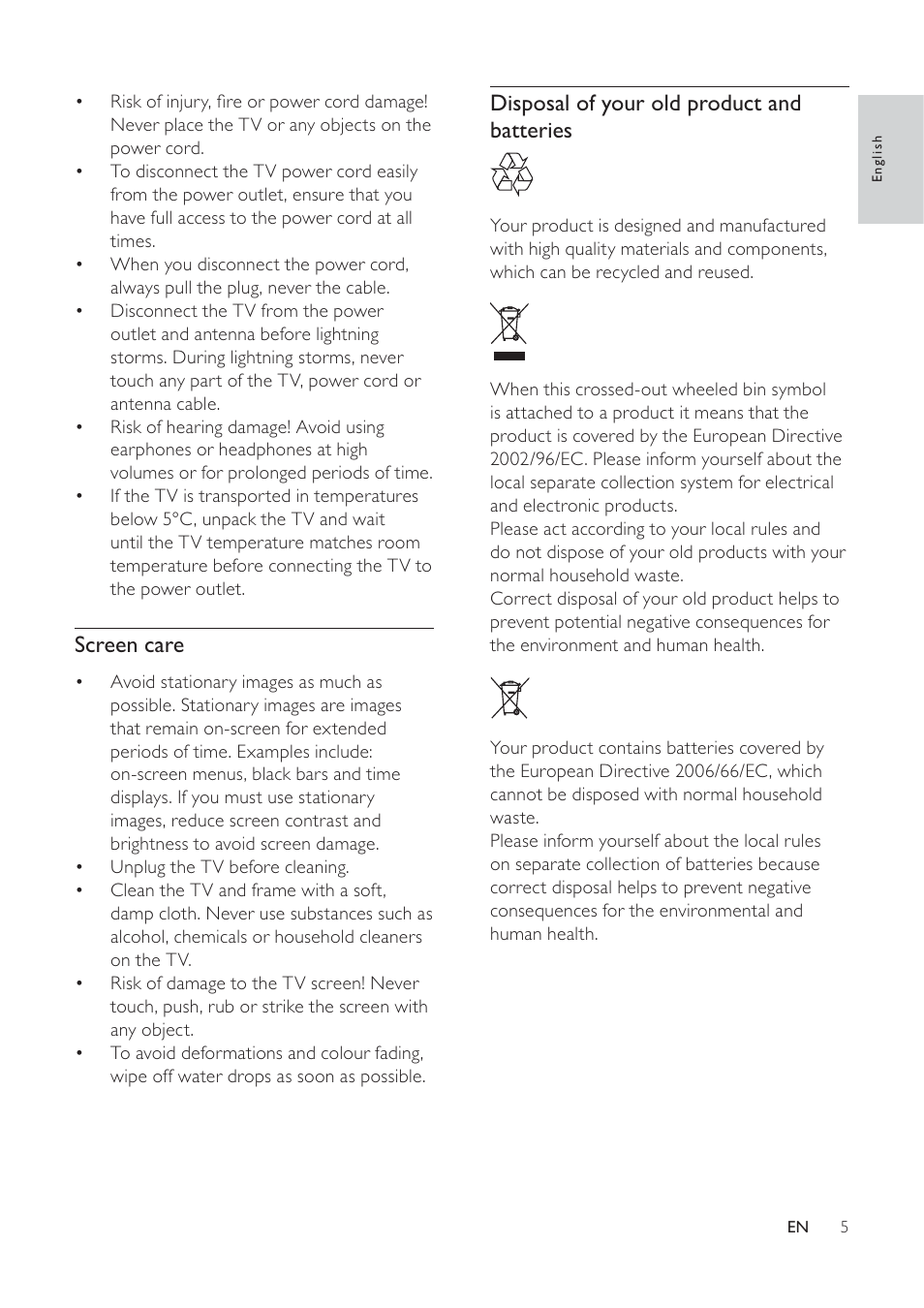 Philips 19PFL5404/60 User Manual | Page 7 / 42