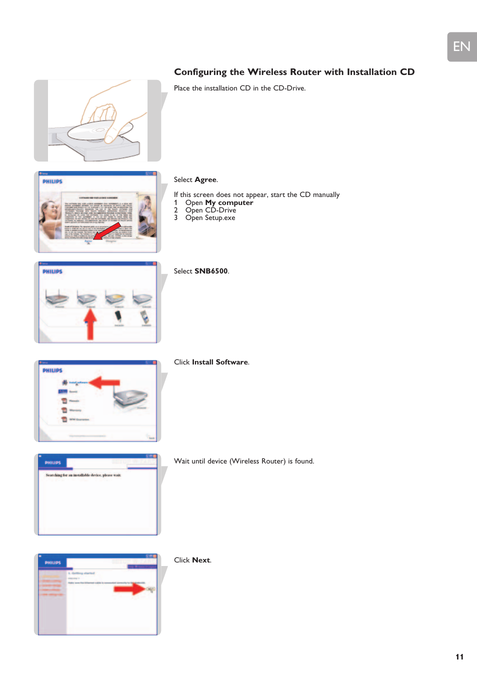 Philips SNB6500 User Manual | Page 11 / 51