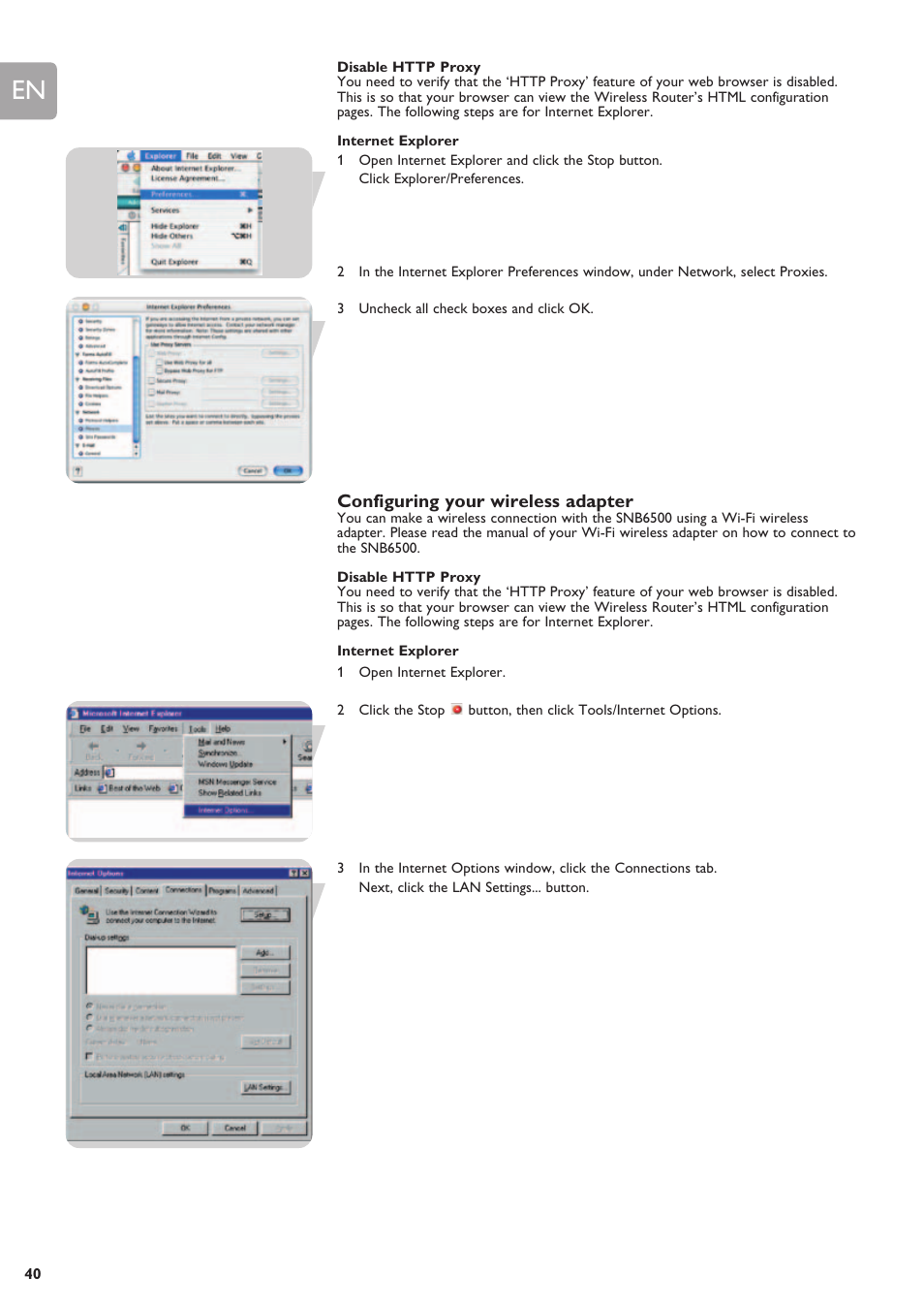 Philips SNB6500 User Manual | Page 40 / 51