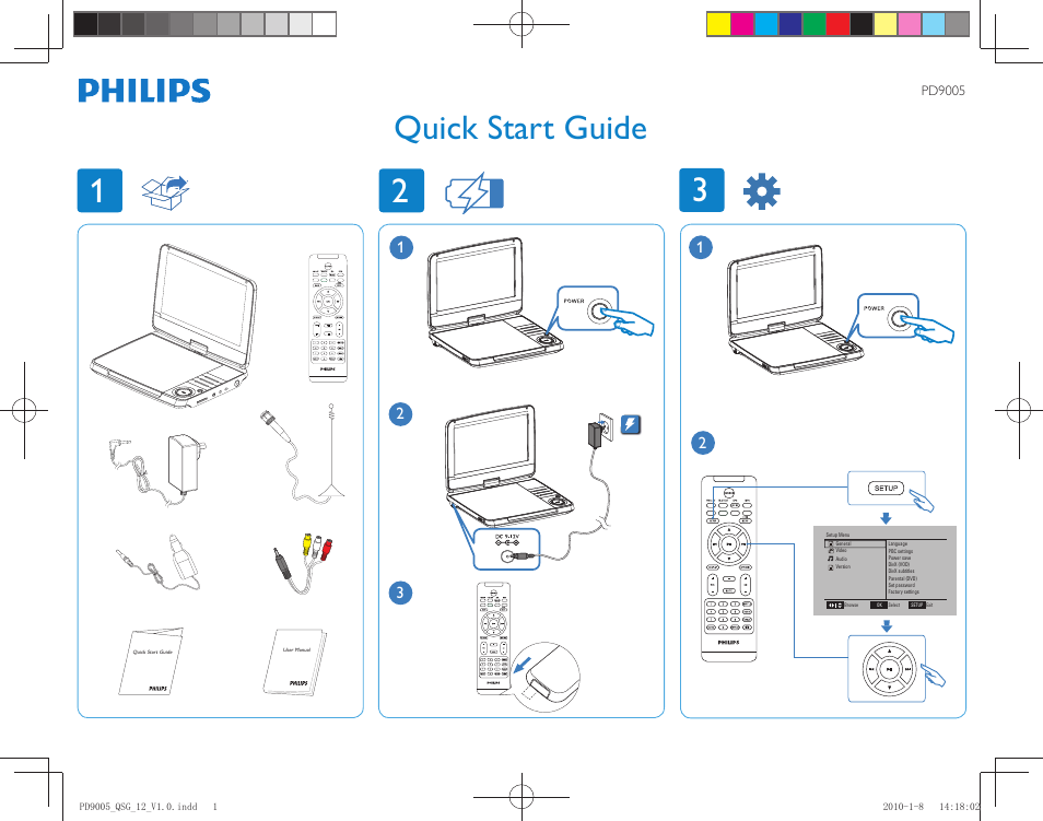 Philips PD9005/12 User Manual | 2 pages