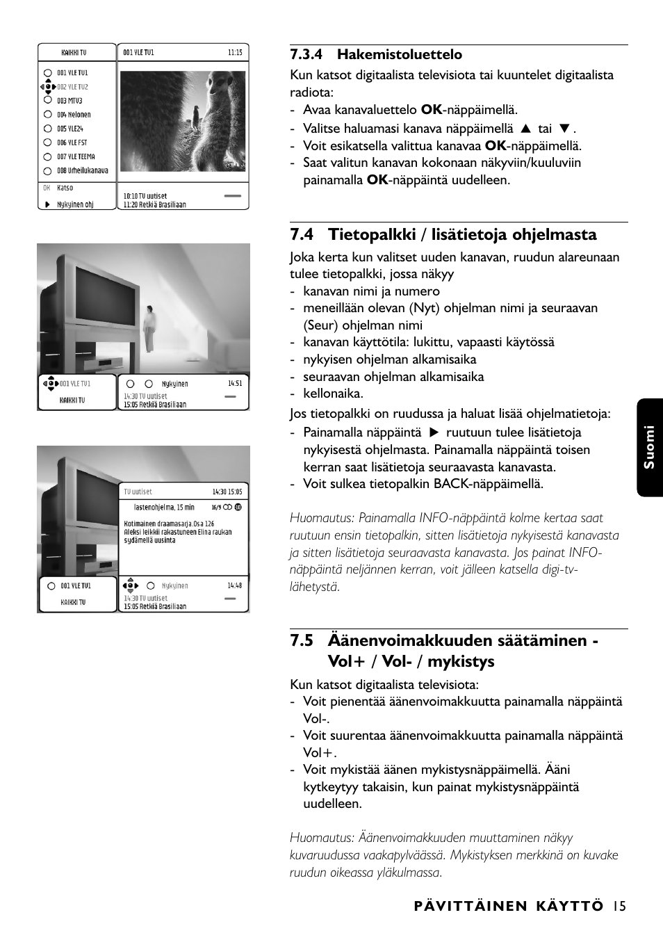 4 tietopalkki / lisätietoja ohjelmasta | Philips DTR1000 User Manual | Page 129 / 152