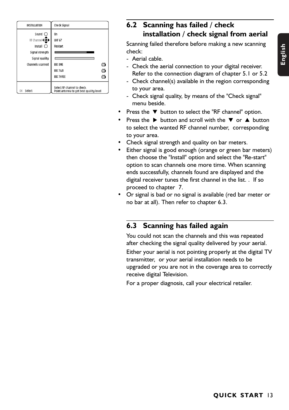 3 scanning has failed again | Philips DTR1000 User Manual | Page 15 / 152