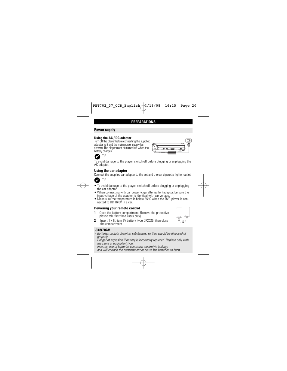 Philips PET702/37 User Manual | Page 20 / 37