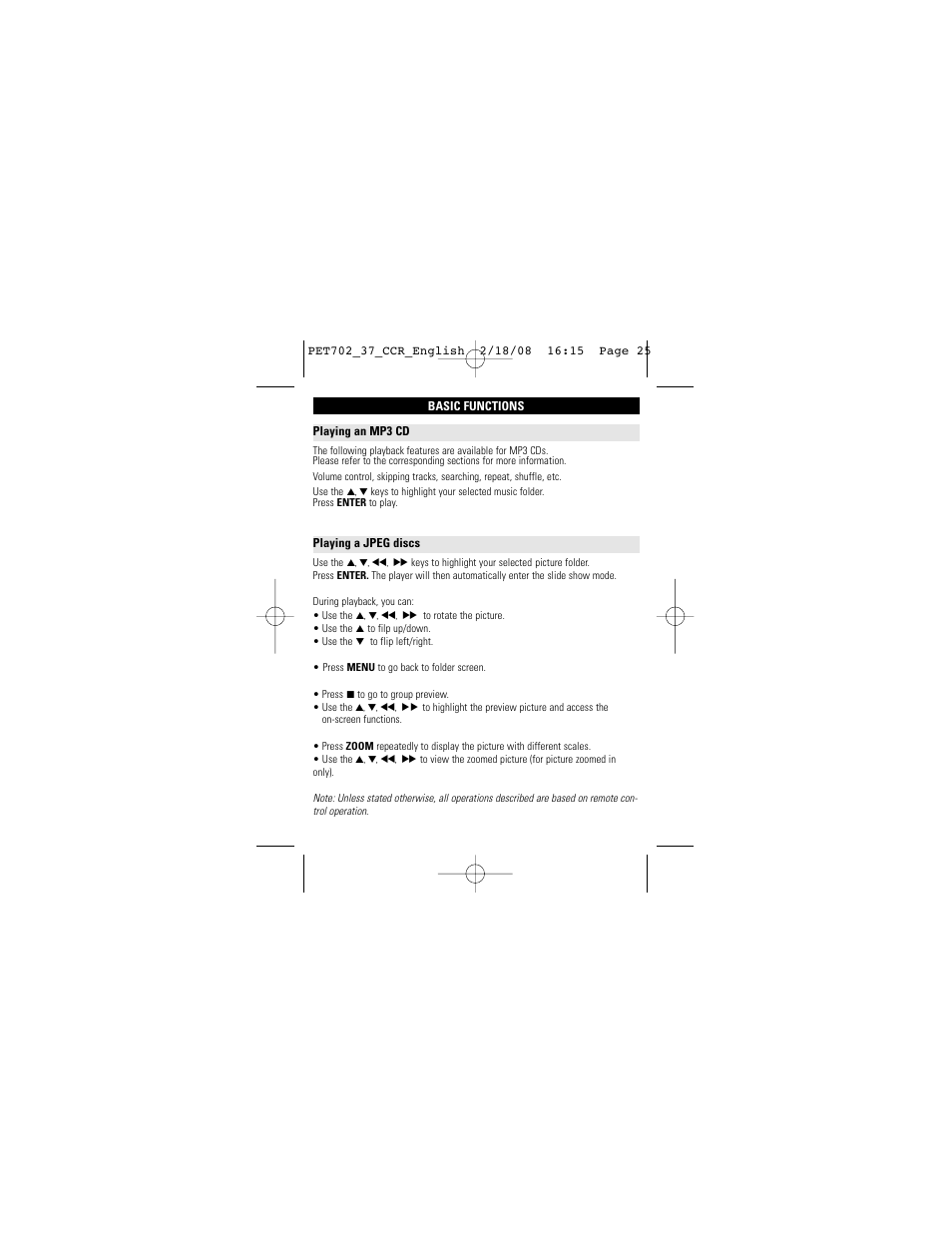 Philips PET702/37 User Manual | Page 25 / 37