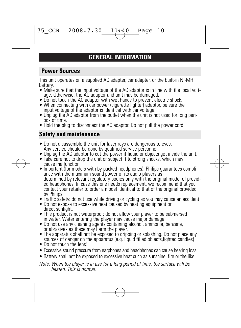 Philips WK0831 User Manual | Page 10 / 31
