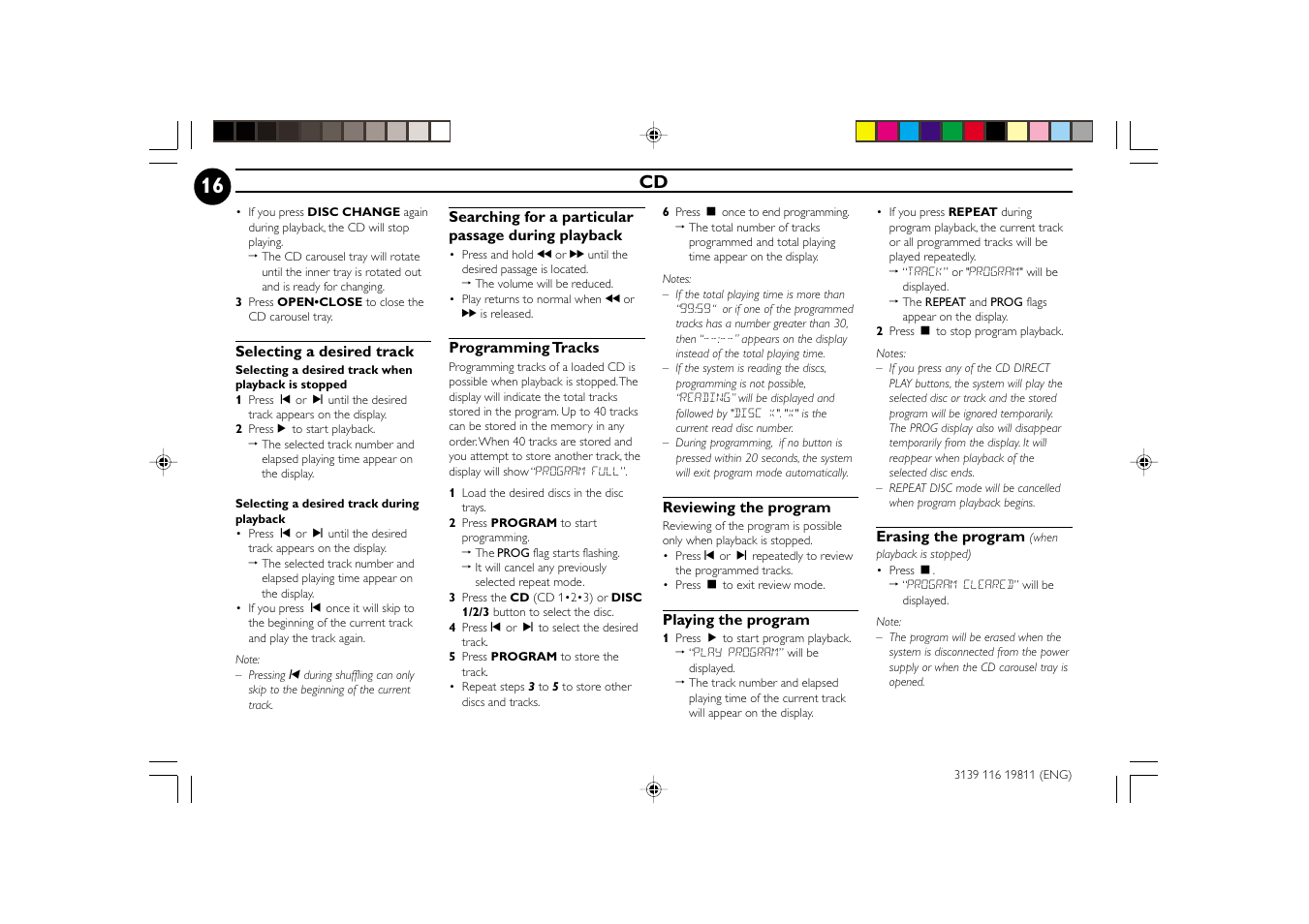 Philips FW-C38C/37 User Manual | Page 16 / 29