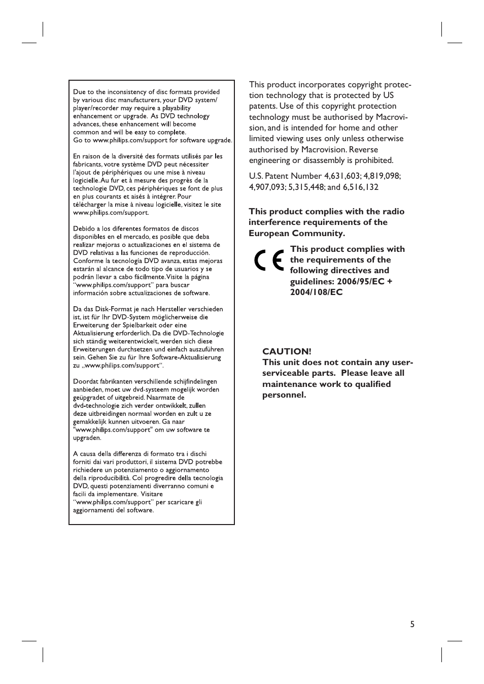 Philips dvdr 3575H User Manual | Page 5 / 104