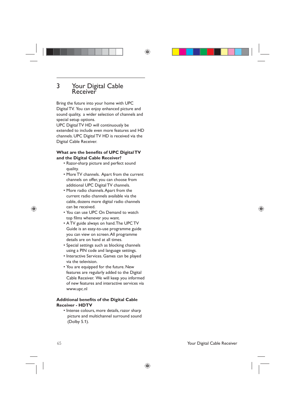 Your digital cable 3 receiver | Philips DCR5012 User Manual | Page 5 / 57