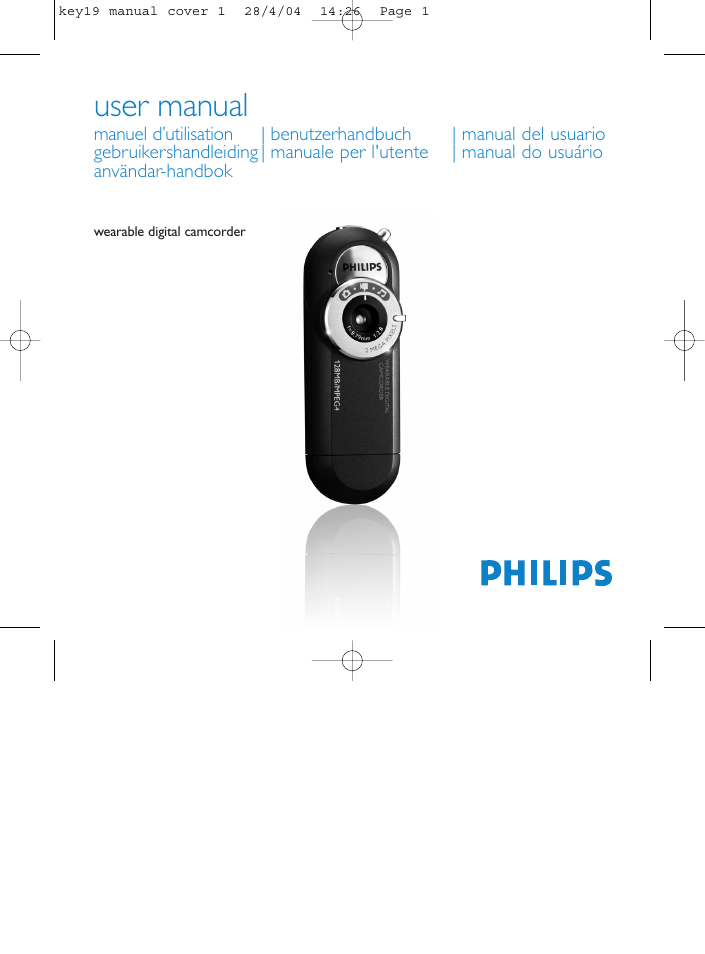 Philips wearable digital camcorder User Manual | 26 pages