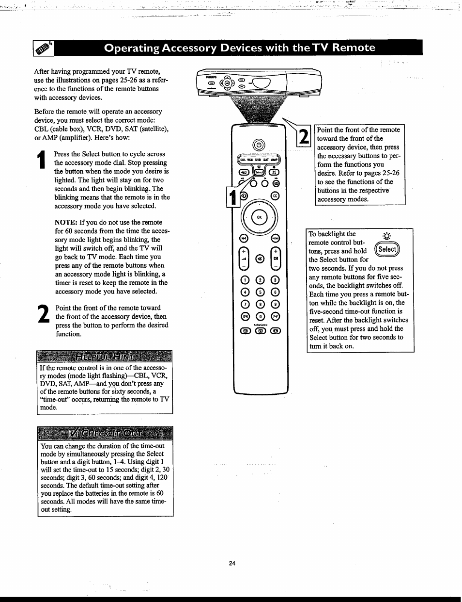 Operating accessory devices with the tv remote | Philips Matchline 55PP9753 User Manual | Page 24 / 80