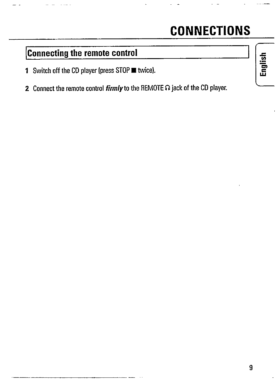 Connections | Philips AZ 7365 User Manual | Page 9 / 22