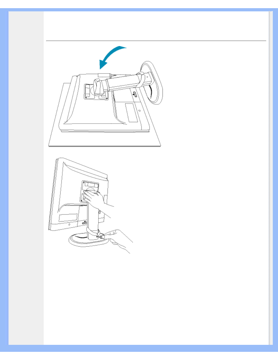 Vesa-standardmontering, Vesa - standardmontering, Vesa | Standardmontering | Philips 200P6 User Manual | Page 72 / 100