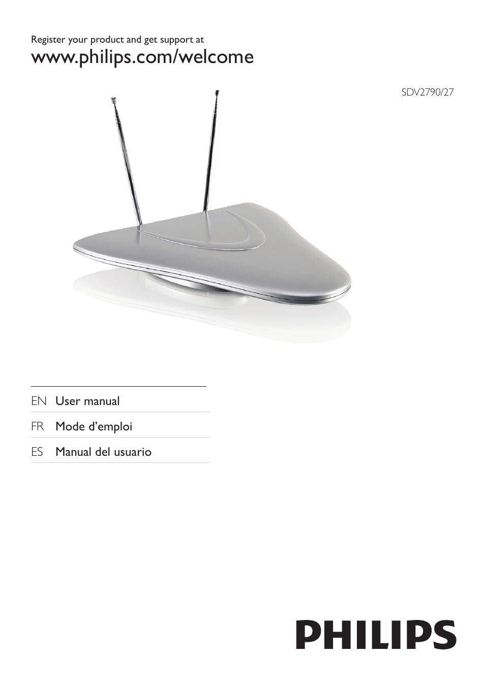 Philips SDV2790/27 User Manual | 28 pages