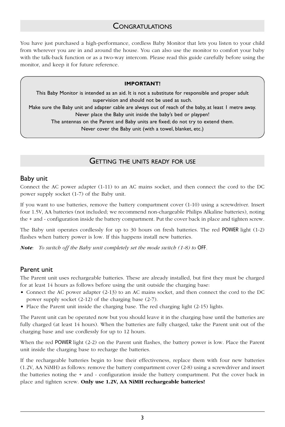 Philips SC367 User Manual | Page 4 / 75