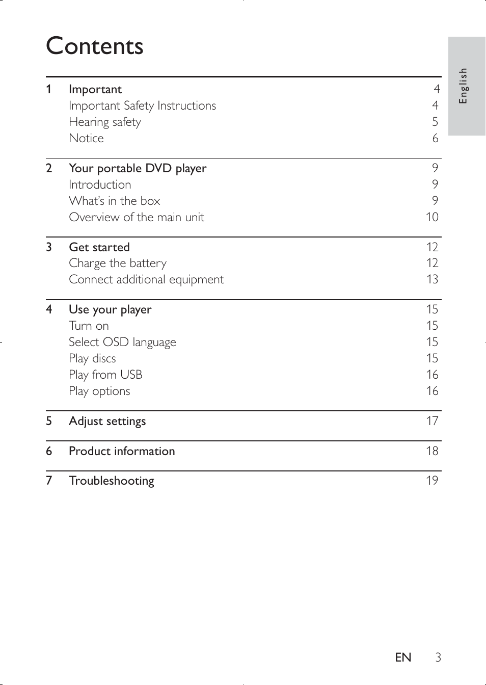 Philips PD7030 User Manual | Page 2 / 20