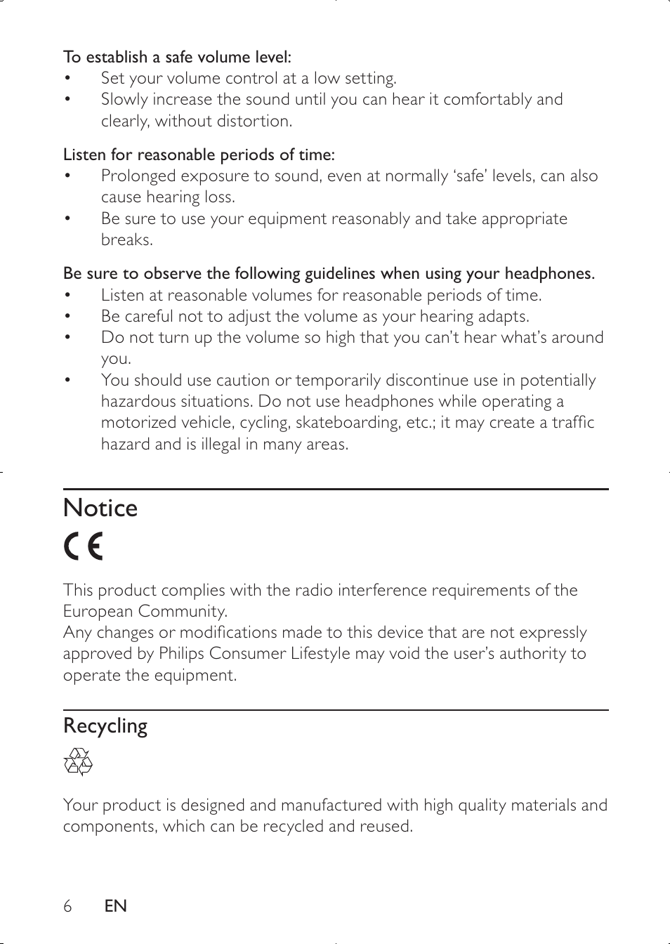 Notice | Philips PD7030 User Manual | Page 5 / 20