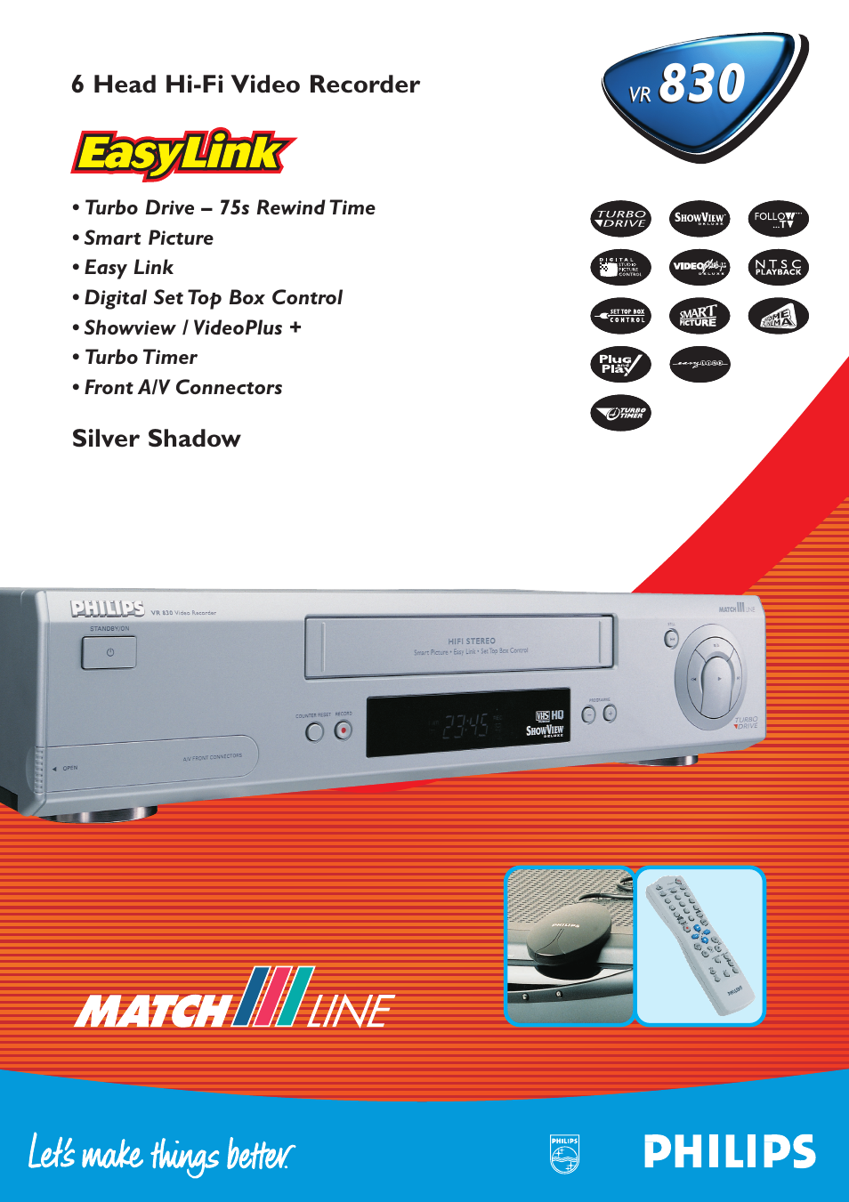 Philips VR839 User Manual | 2 pages