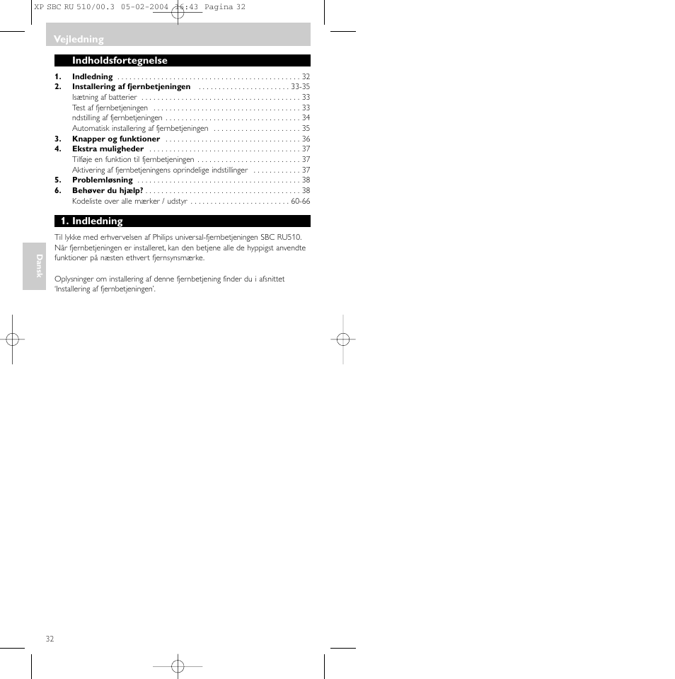 Philips SBC RU 510/00U User Manual | Page 32 / 70