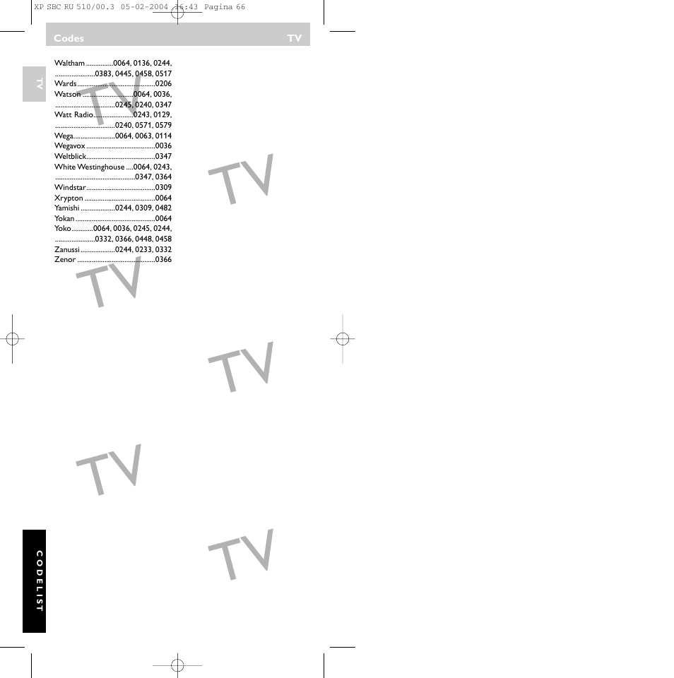 Philips SBC RU 510/00U User Manual | Page 66 / 70