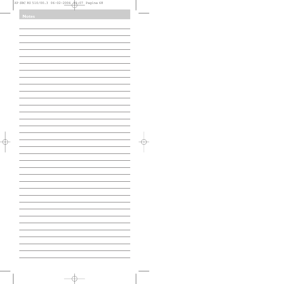 Philips SBC RU 510/00U User Manual | Page 68 / 70