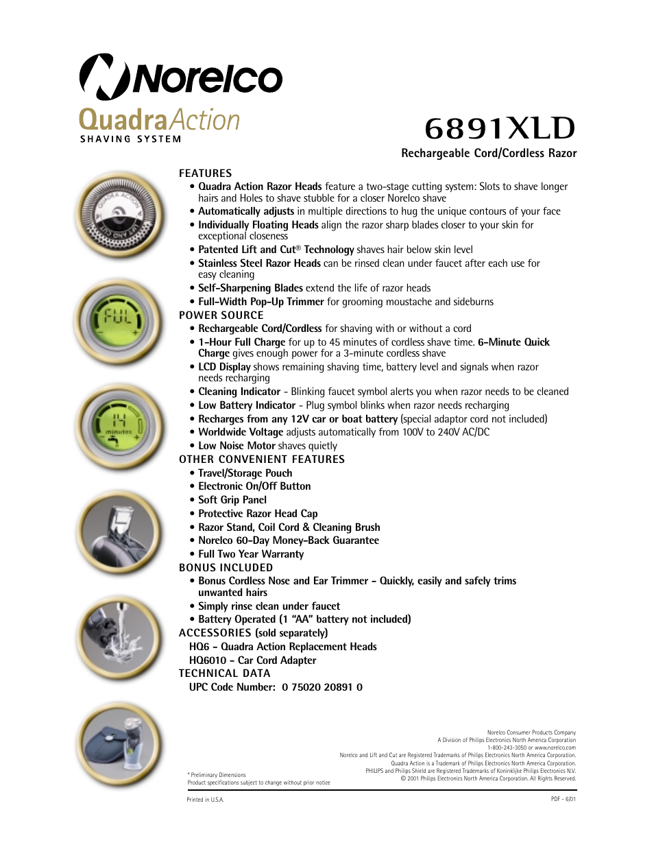 6891xld | Philips 6891XLD User Manual | Page 2 / 2