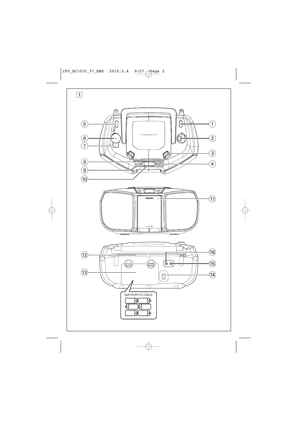 Philips DC1010 User Manual | Page 2 / 14