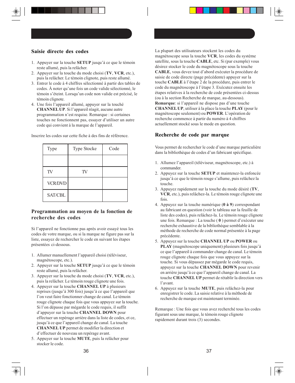 Configuration (suite) | Philips SRU3003/27 User Manual | Page 19 / 23