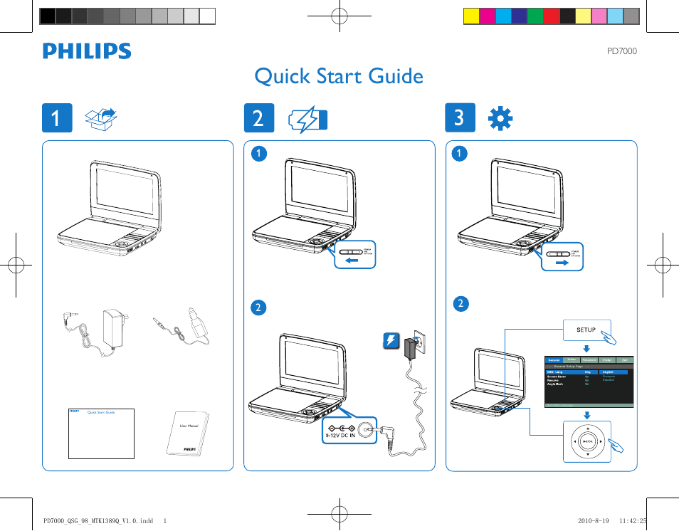 Philips PD7000B User Manual | 2 pages