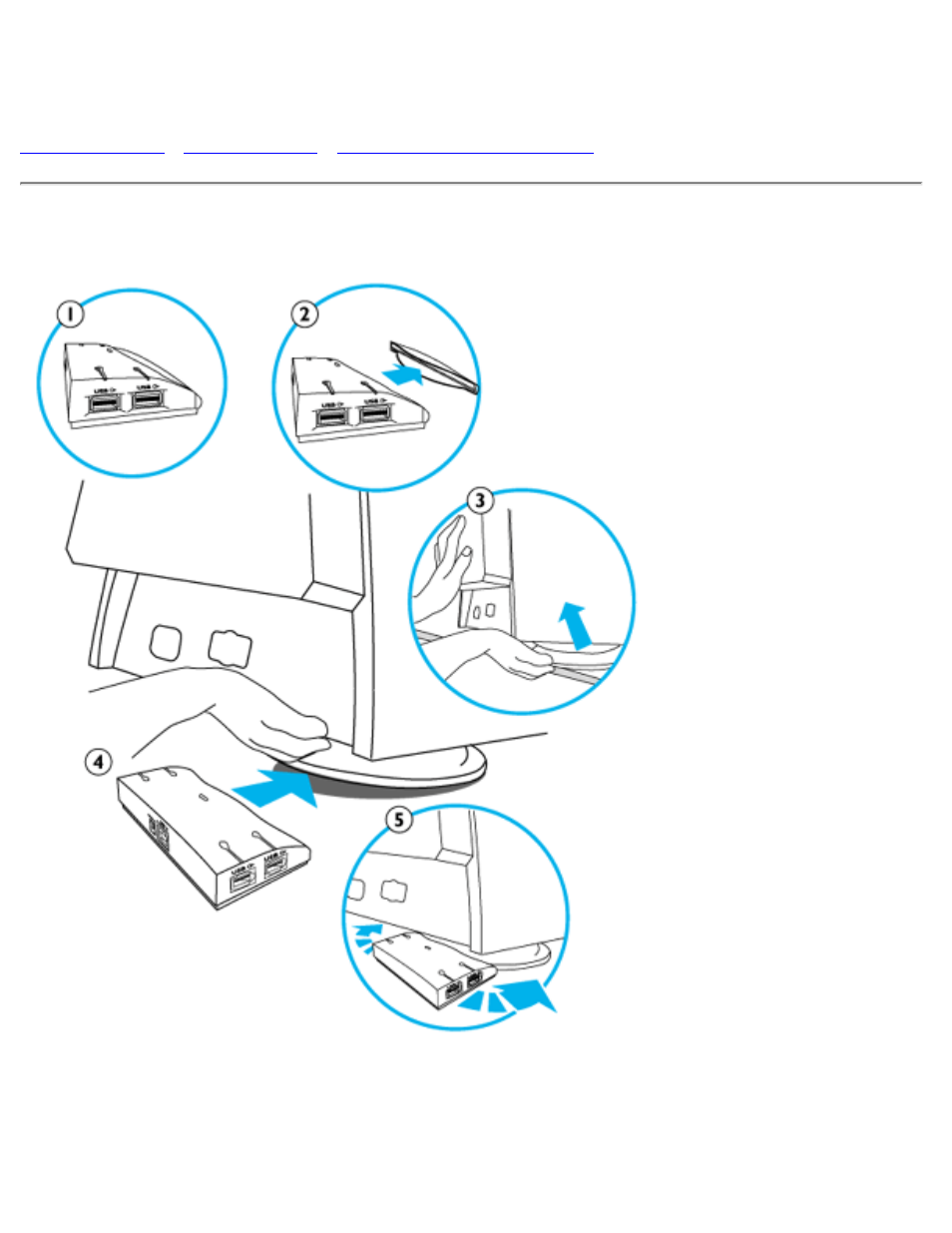 Hub usb pcuh411 (opcional), Cubo usb pcuh411, Opcional) | Philips 105S User Manual | Page 52 / 94