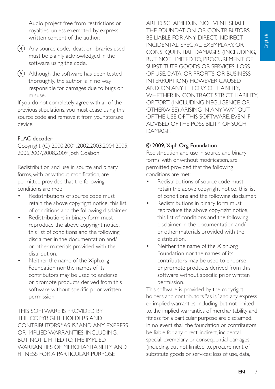 Philips GOGEAR SA3MUS16 User Manual | Page 7 / 60