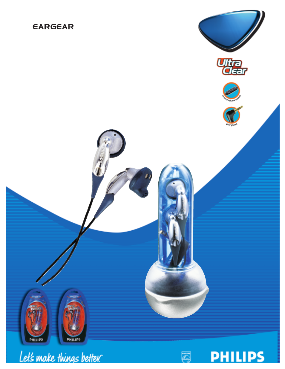 Philips EARGEAR HE555 User Manual | 2 pages