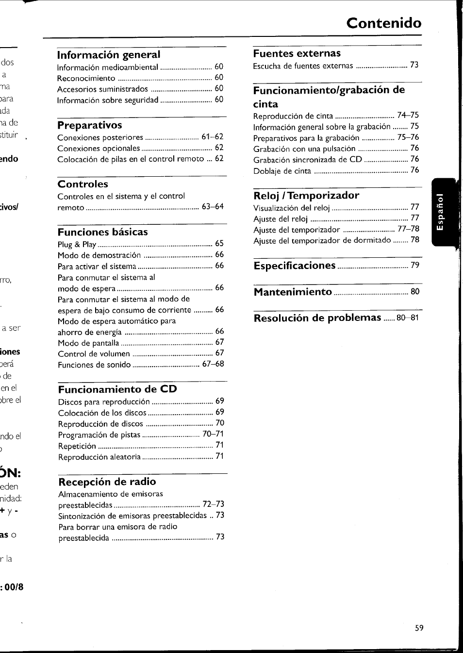 Philips FW-C500 User Manual | Page 116 / 161