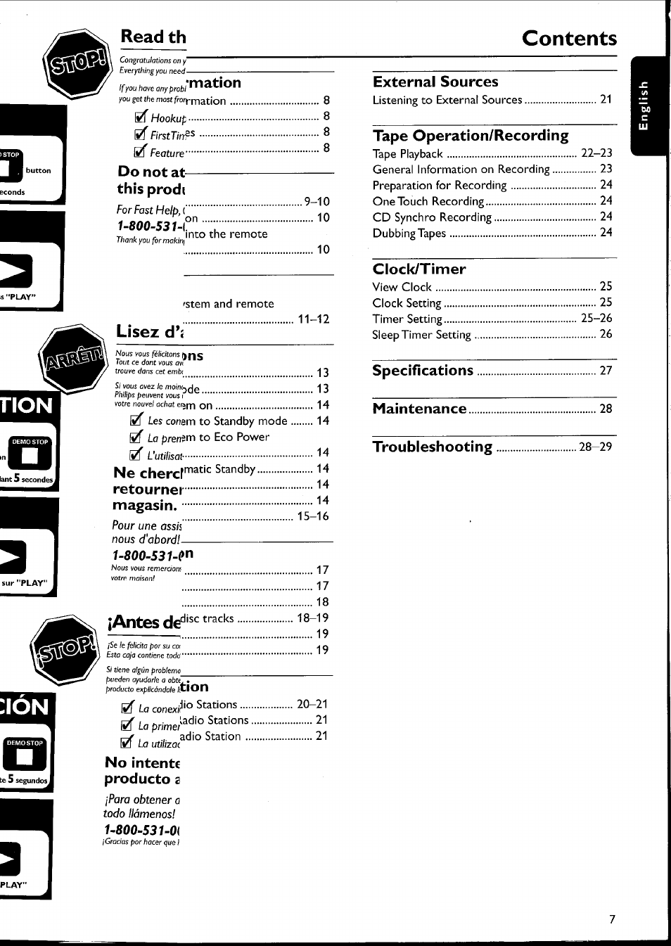Philips FW-C500 User Manual | Page 15 / 161