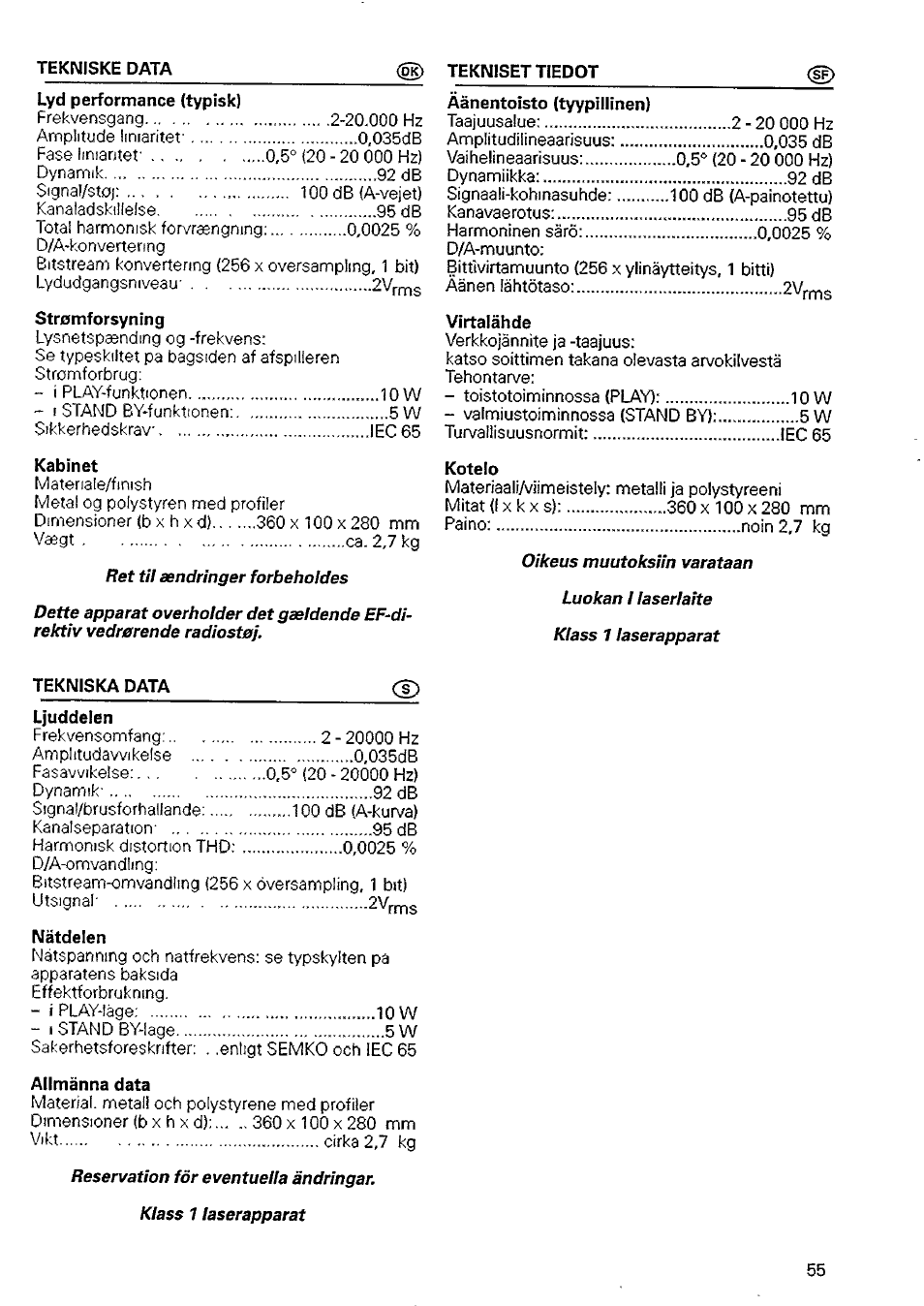 Philips CD 335 User Manual | Page 15 / 18