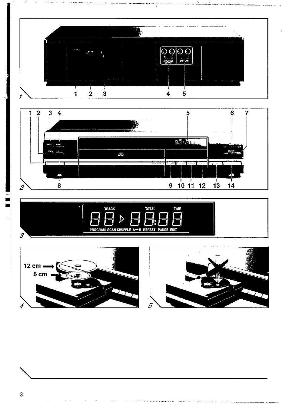 U u u, U u:u u | Philips CD 335 User Manual | Page 3 / 18