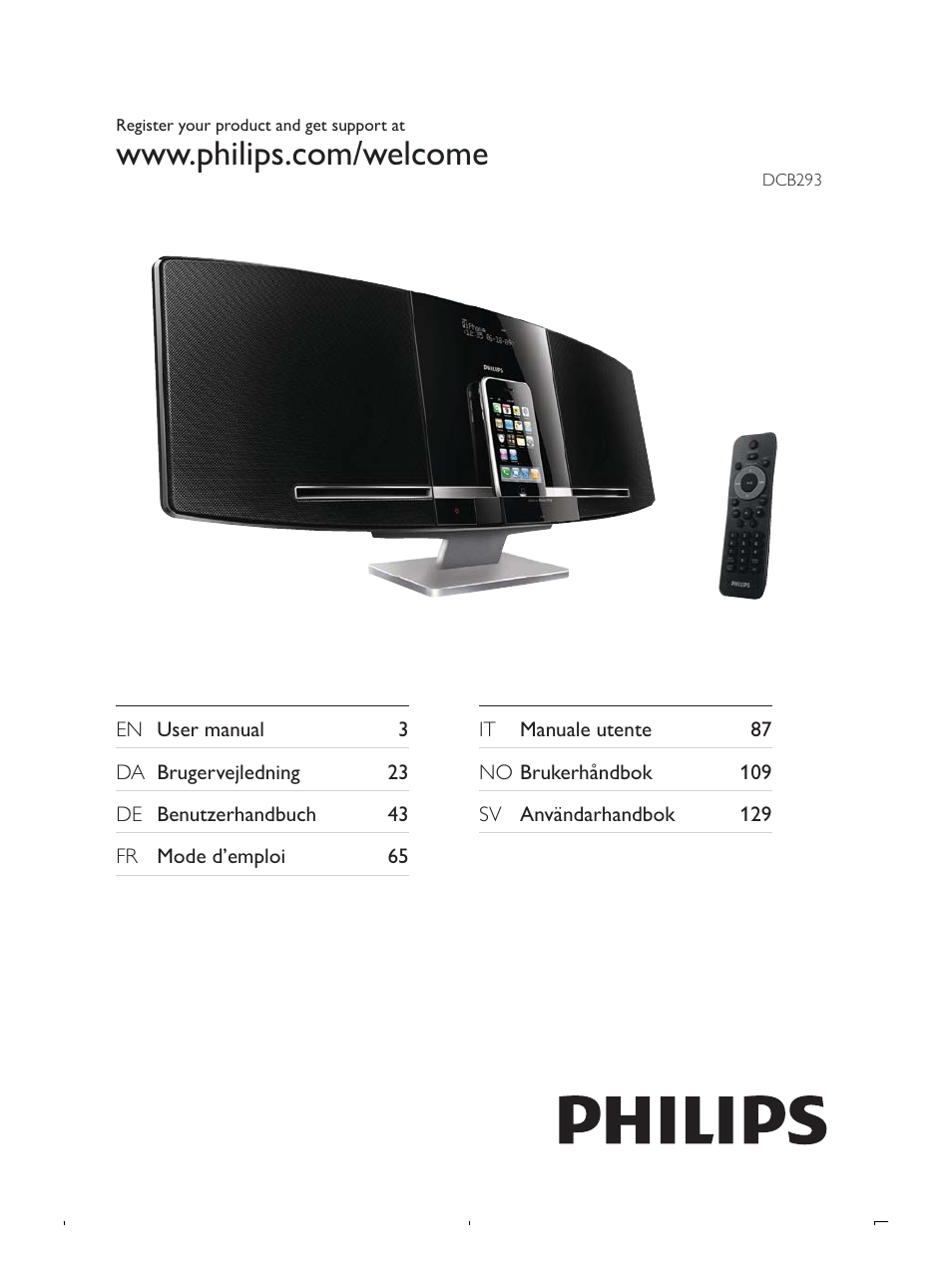 Philips DCB293 User Manual | 22 pages