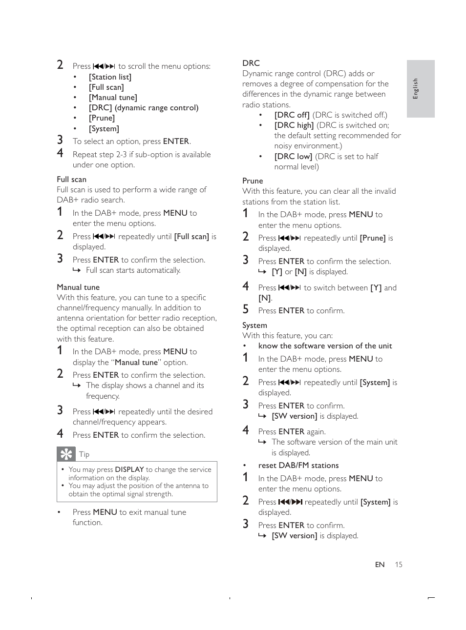 Philips DCB293 User Manual | Page 14 / 22