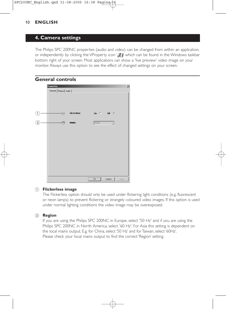 Philips SPC 200NC User Manual | Page 10 / 22