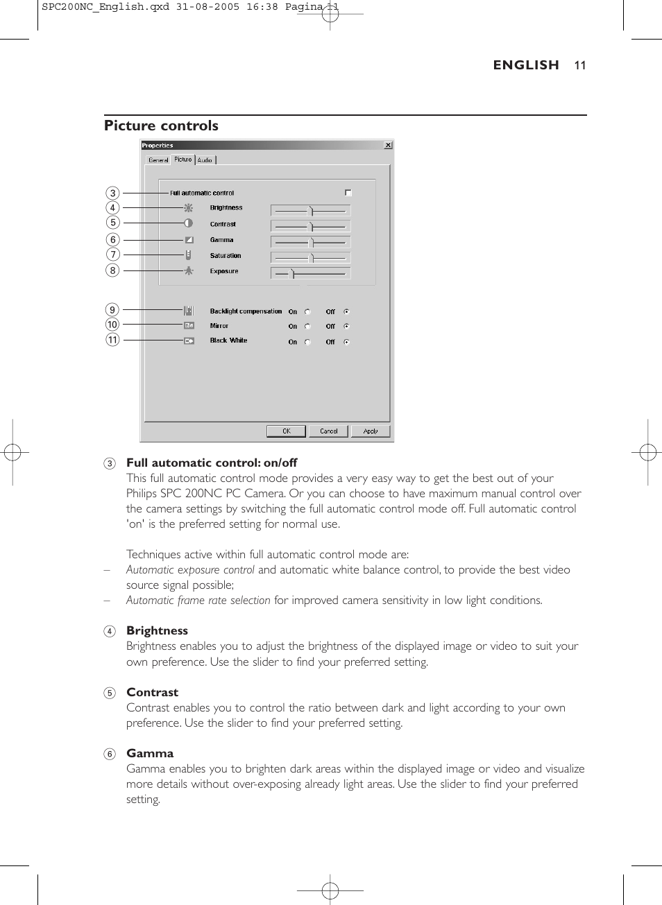 Philips SPC 200NC User Manual | Page 11 / 22